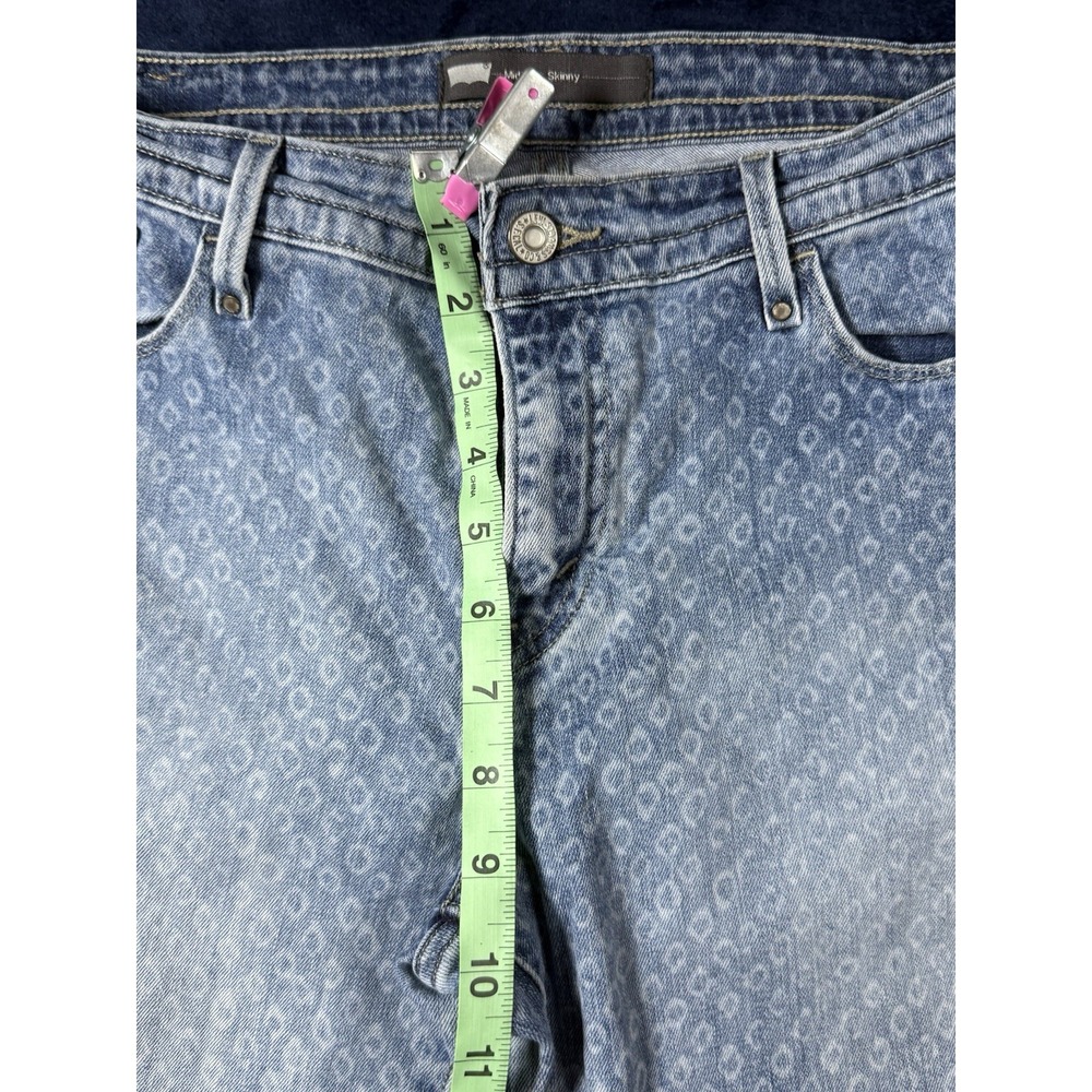 Levi's Mid Rise Skinny Two Tone Diamond Jeans‎ Size 10 - Picture 7 of 16